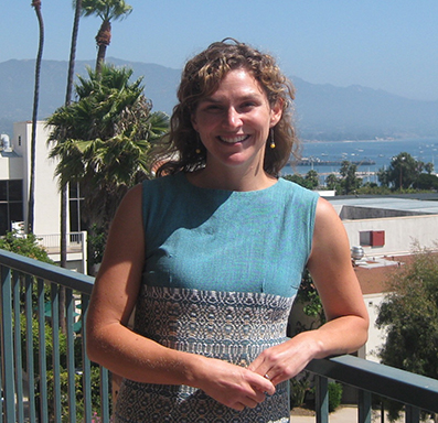 Jennifer Maupin outside EBS building